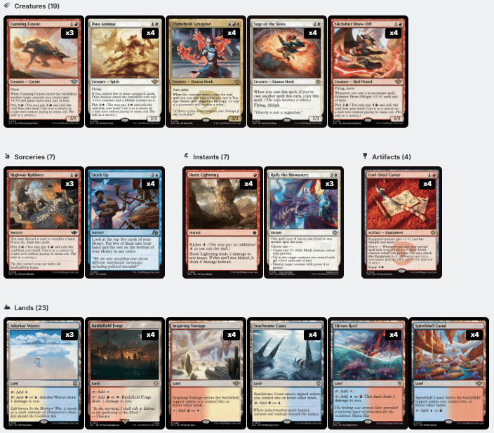 ねずみ 3本目 MTG_新スタン_三匹の盲目ネズミコンボ ＆ ジェスカイ疾風_