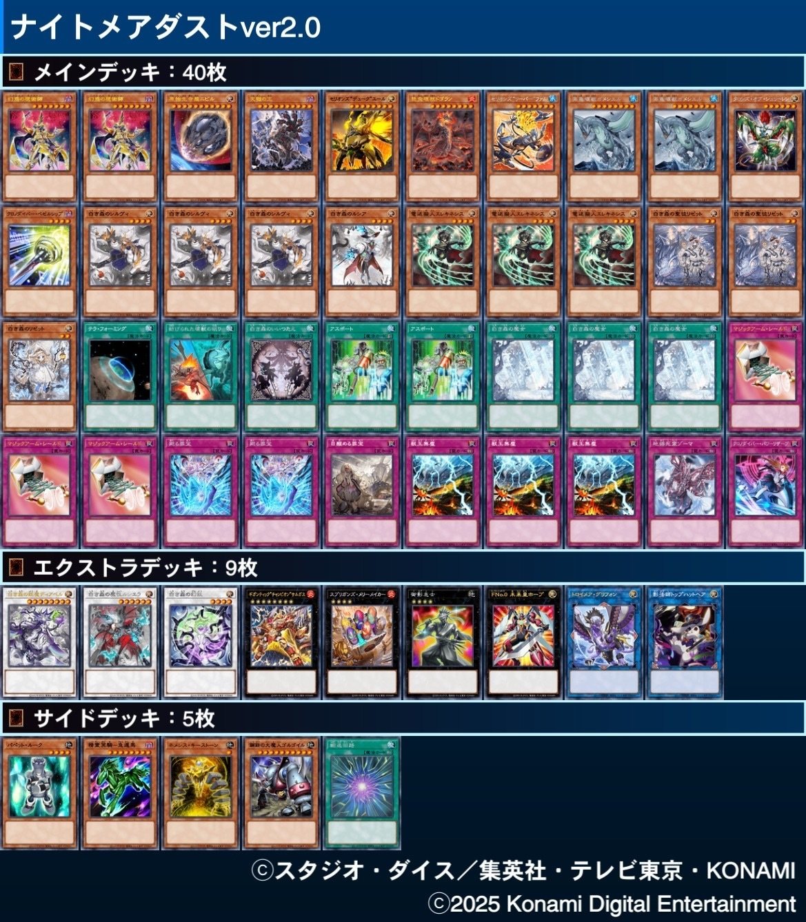 遊戯王デッキレシピ新しいの3つ｜大久保ユイ