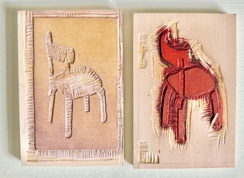 もくもくと・木版画チャレンジ｜Machi Yanagida