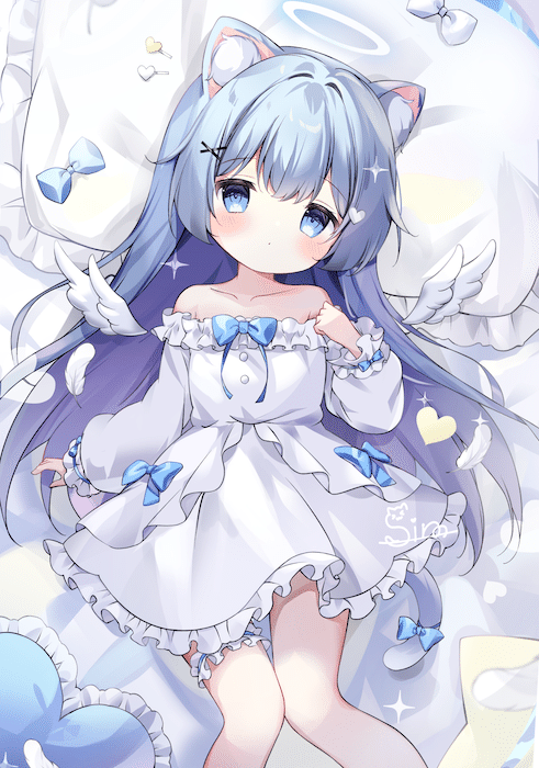 雪雫 ♡ イラストオーダーページ タイムラプス公開🩵໒꒱·°˚ ﾟ｜ゆきみしの❄️イラストレーター