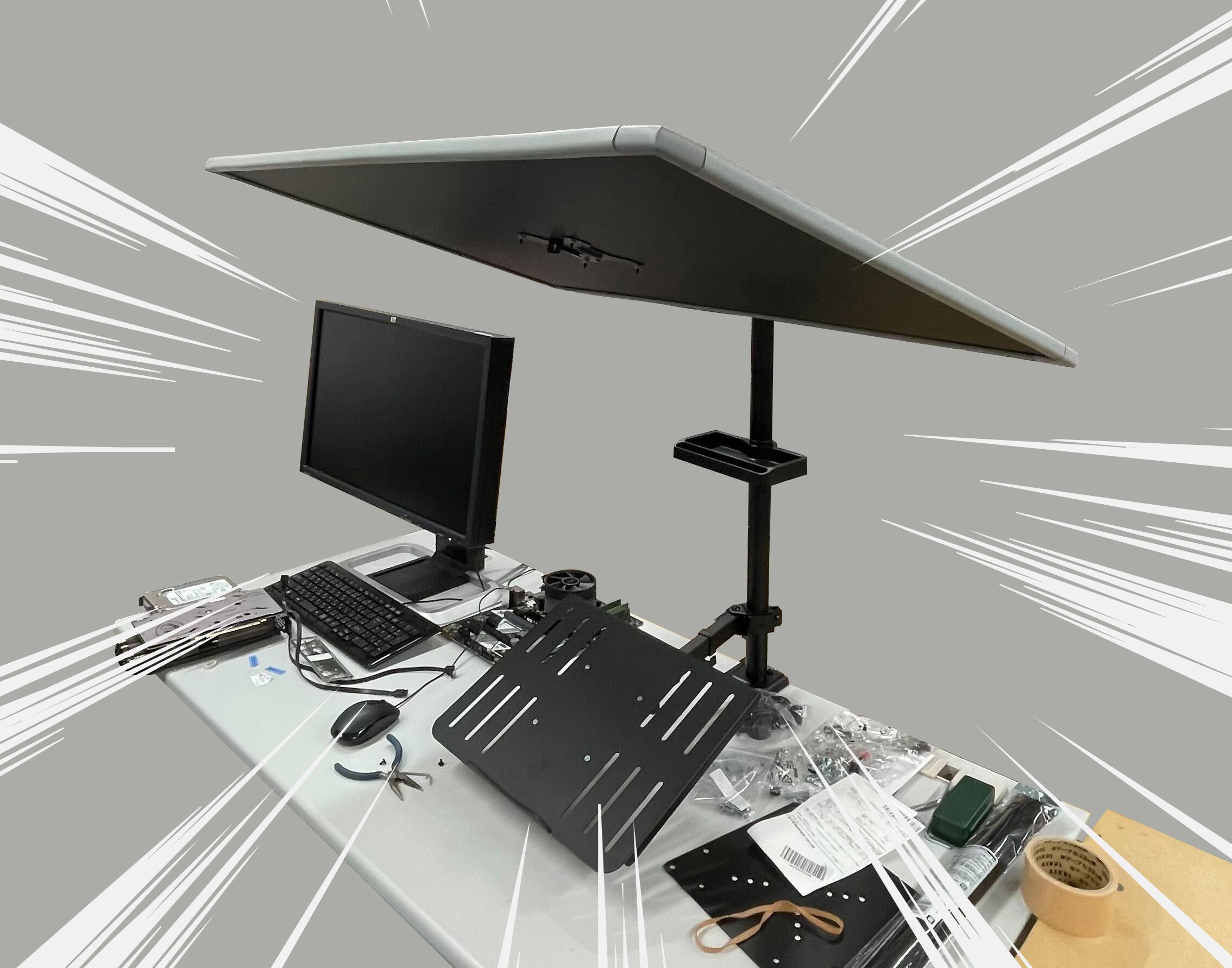 液タブ作業を快適にする遮光フードを自作する｜株式会社バイキング