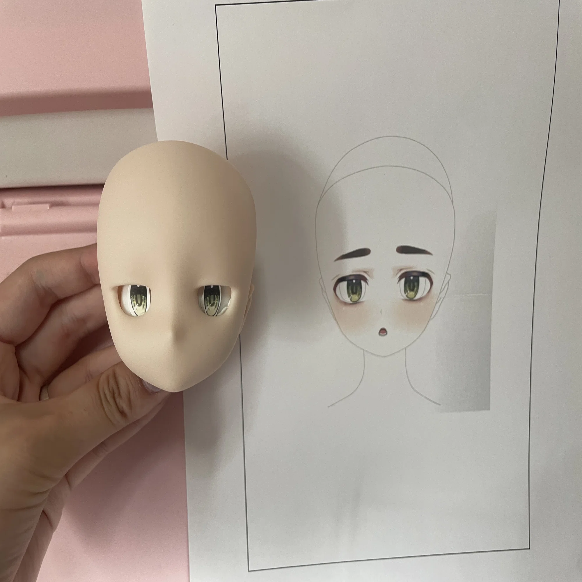 初めてドール(DD)のヘッドをカスタムしてみたぞ！【無謀】｜ピニャー太