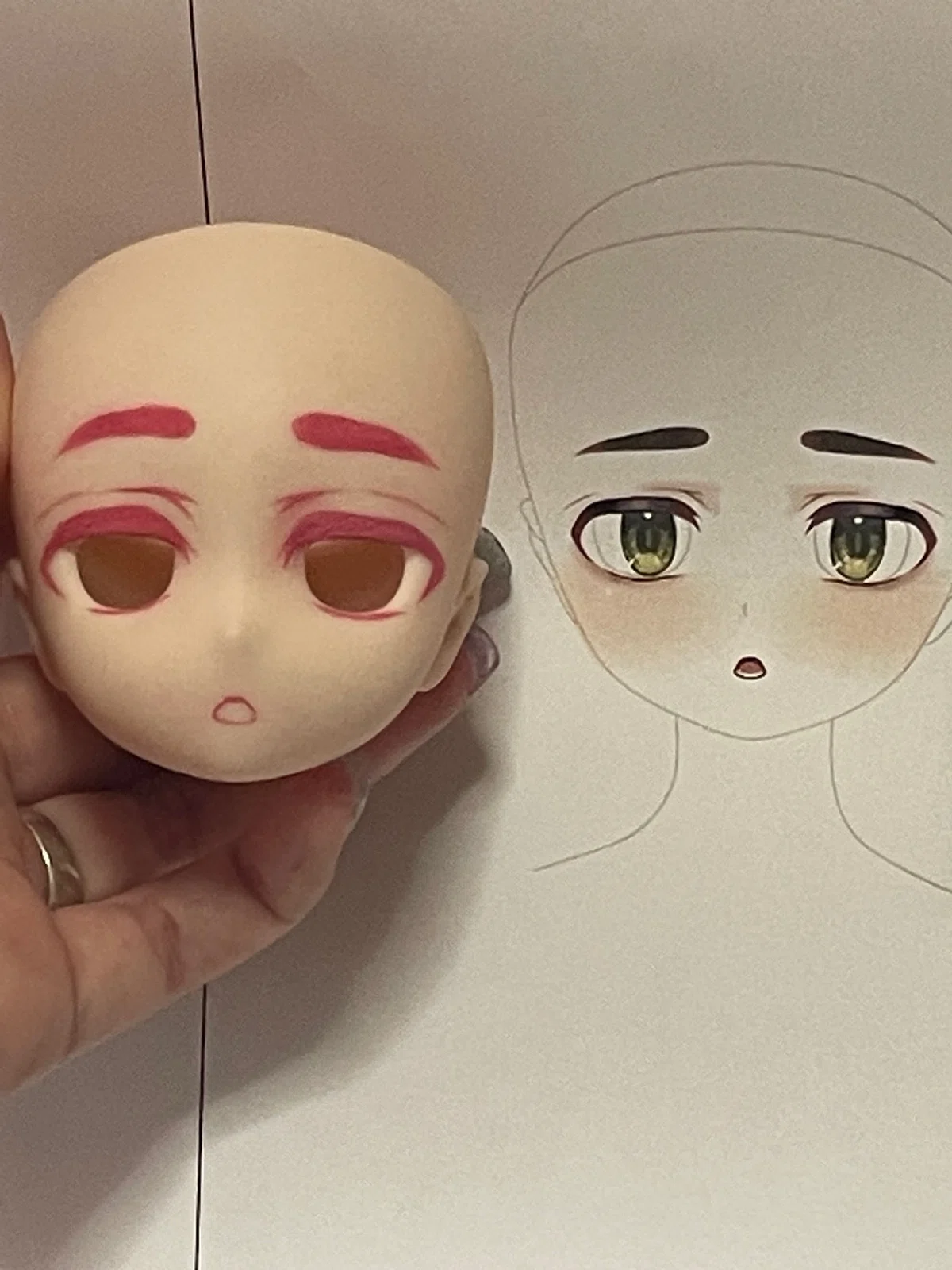 初めてドール(DD)のヘッドをカスタムしてみたぞ！【無謀】｜ピニャー太
