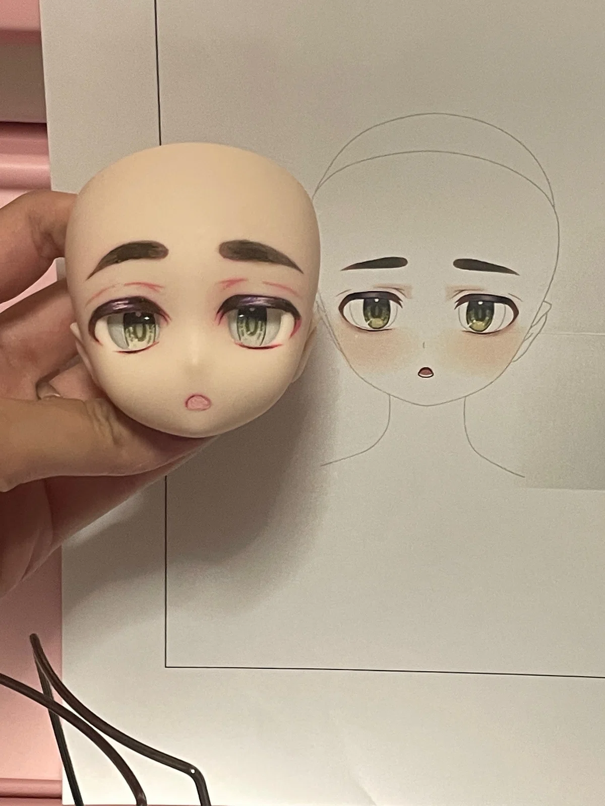 初めてドール(DD)のヘッドをカスタムしてみたぞ！【無謀】｜ピニャー太