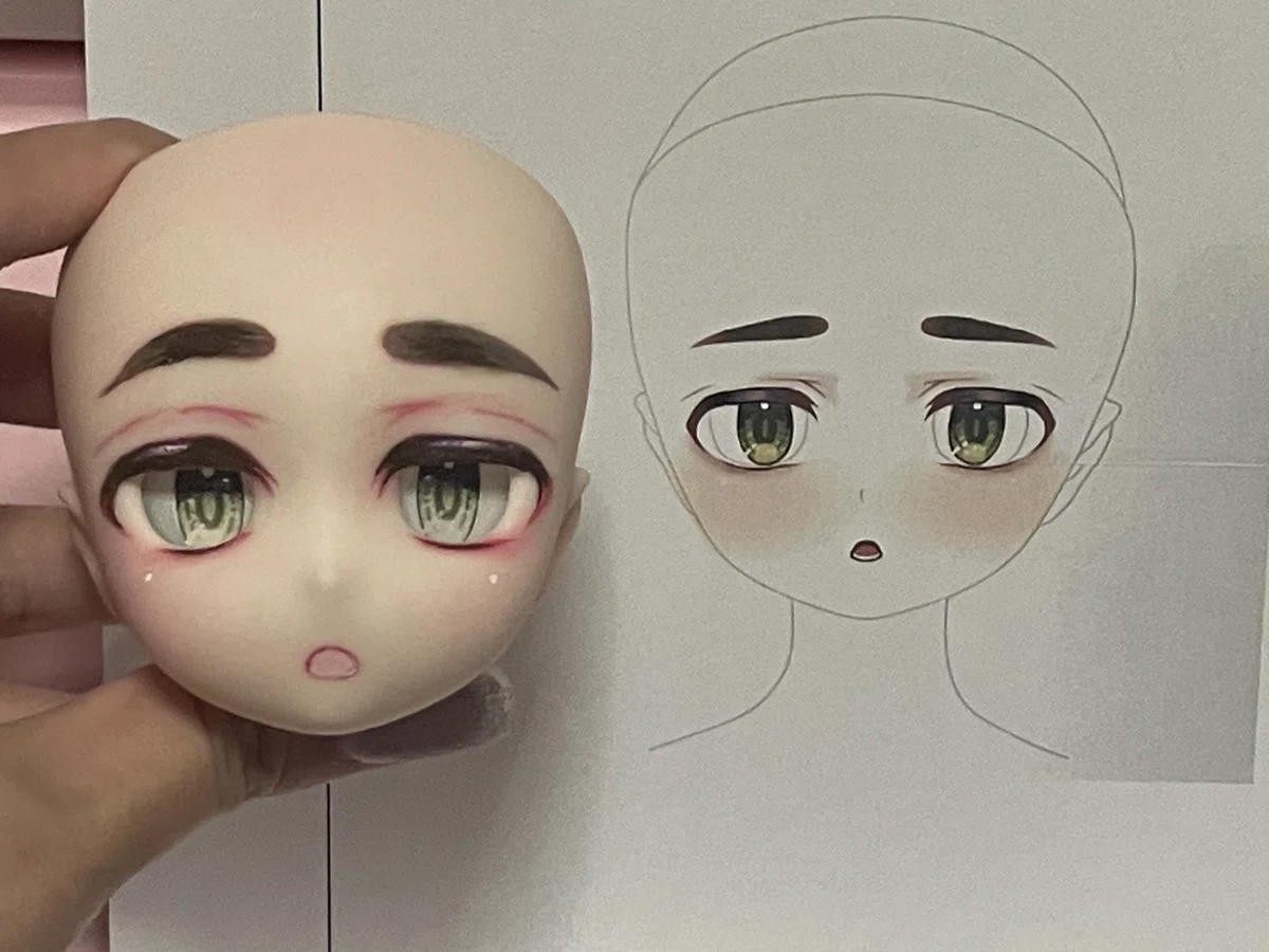 初めてドール(DD)のヘッドをカスタムしてみたぞ！【無謀】｜ピニャー太