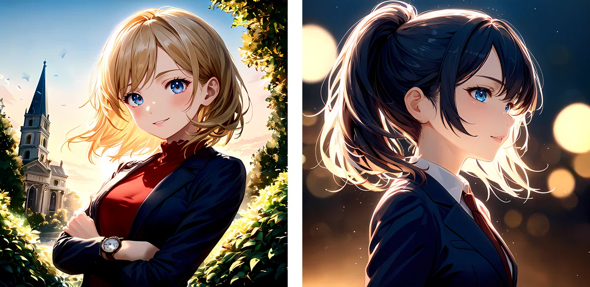 two sample images of RealESRGAN_x4Plus Anime 6B