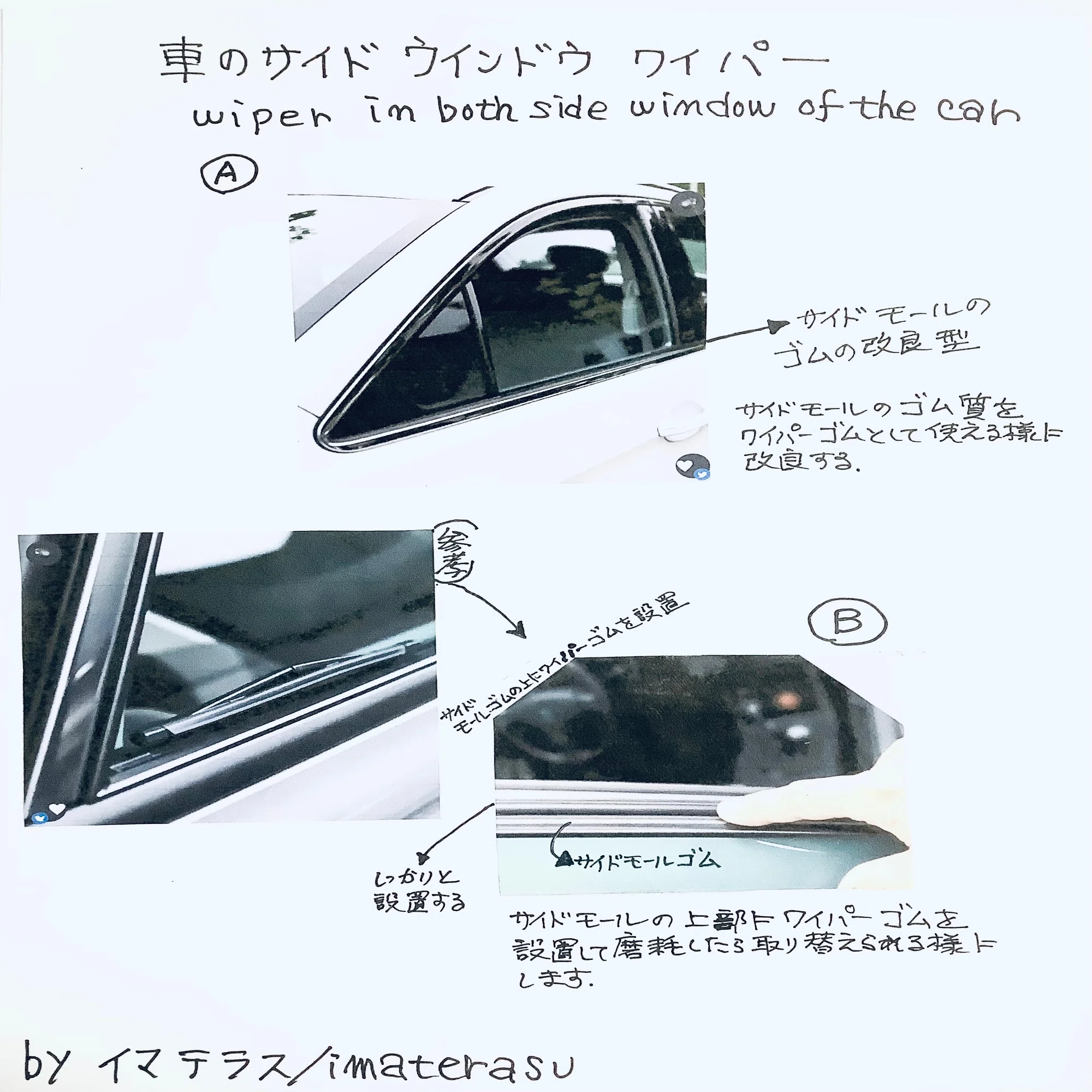 サイド ウインドウ ワイパー