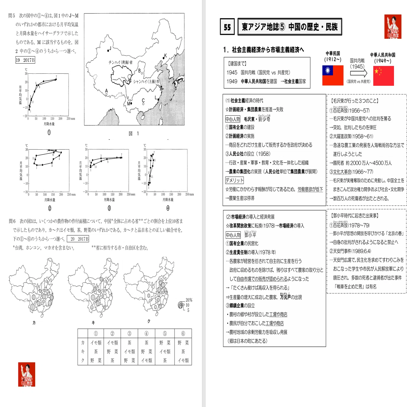 [駿台]地理(系統地理・地誌)+授業プリント、地理読図・統計問題、+αプリント 30-33 資源・エネルギー #高校地理 #プリント #授業動画 #共通テスト