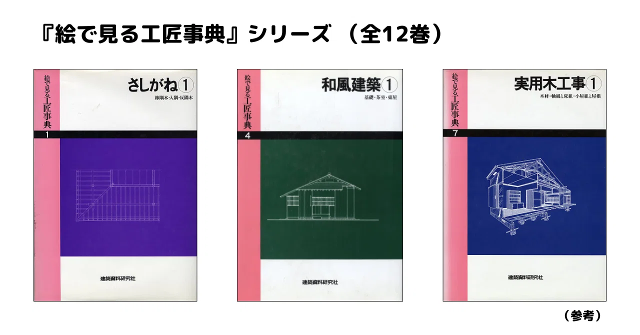 工匠事典 3冊セット さしがね編・実用木工事編・和風建築編 付録原図