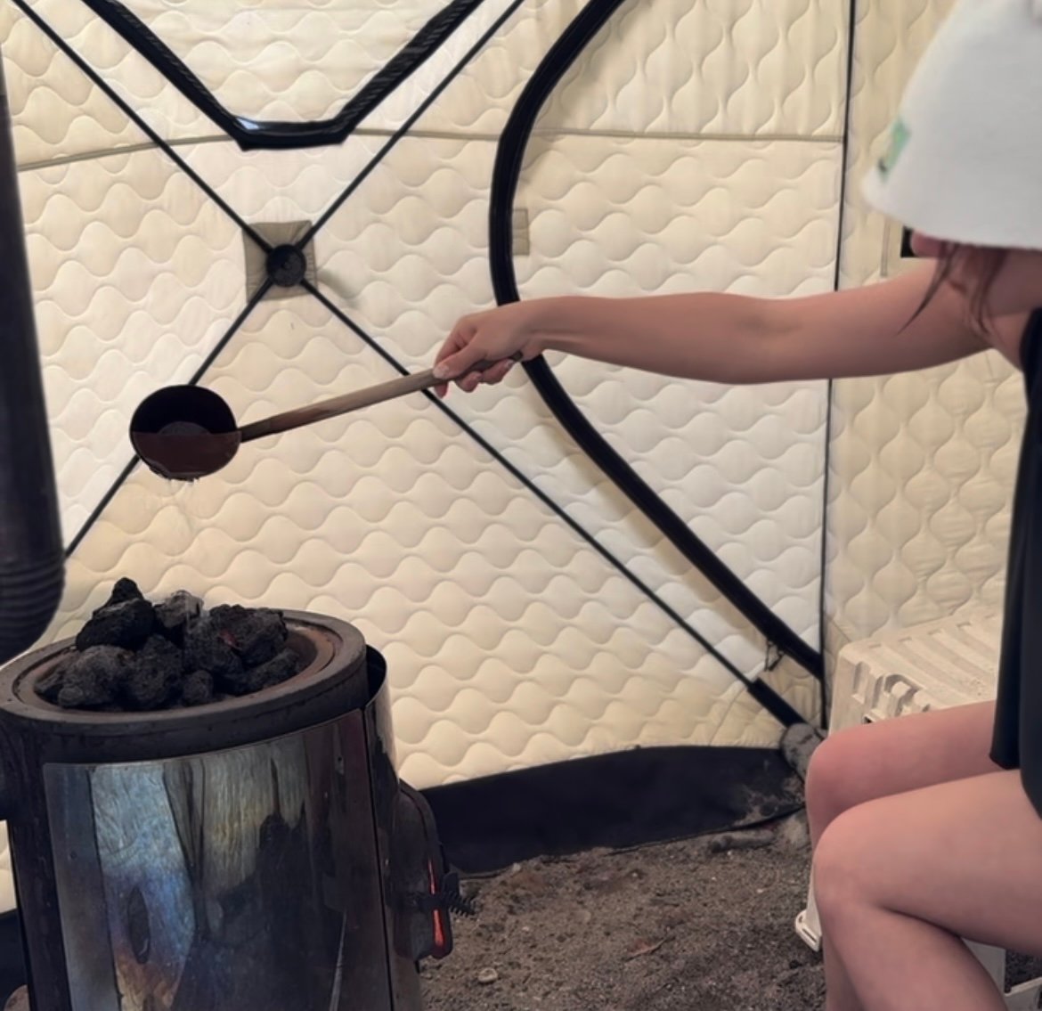 セルフロウリュする私