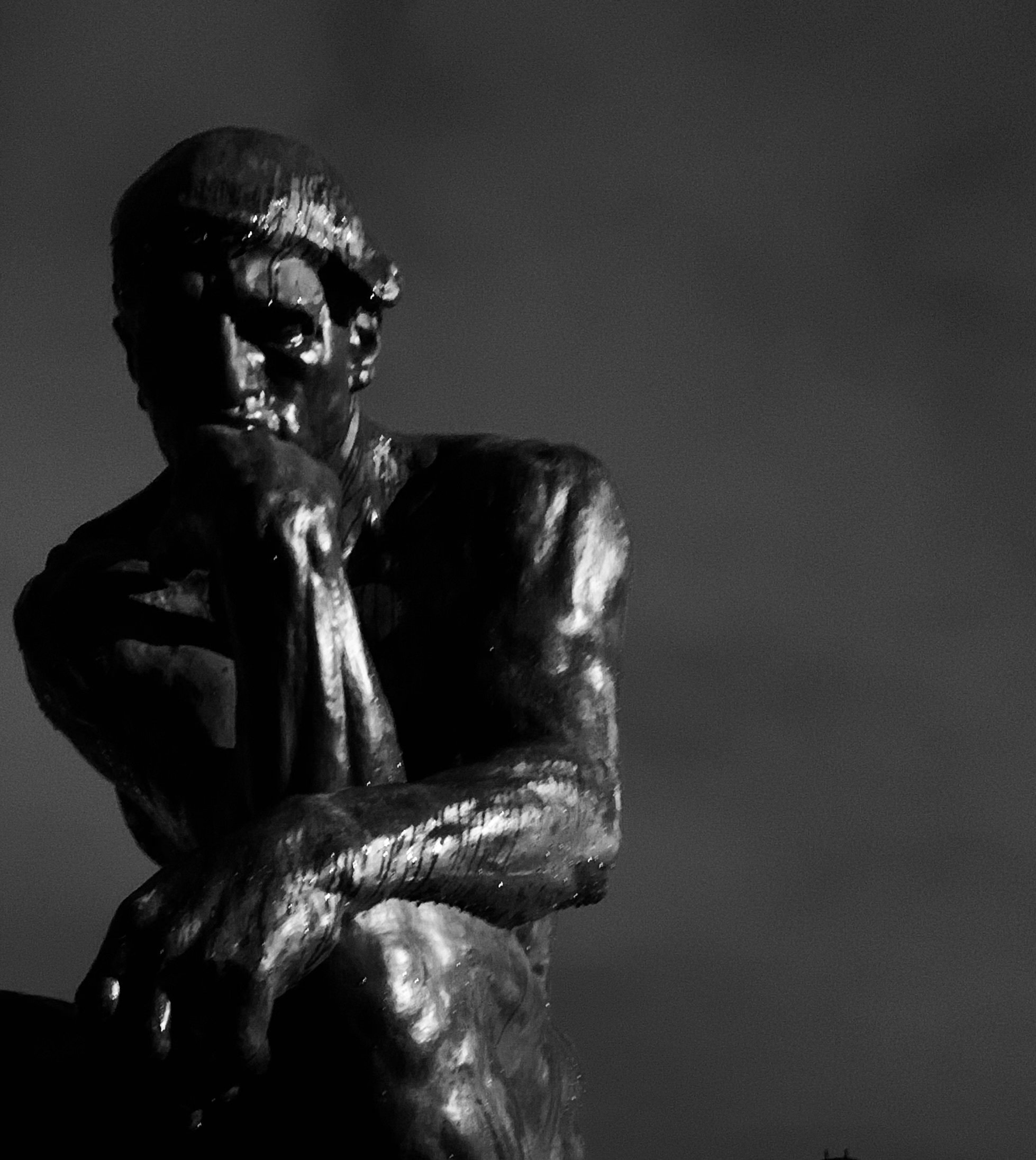 夜・雨・本気・ロダン （写真）【西洋美術館】｜なすにきび