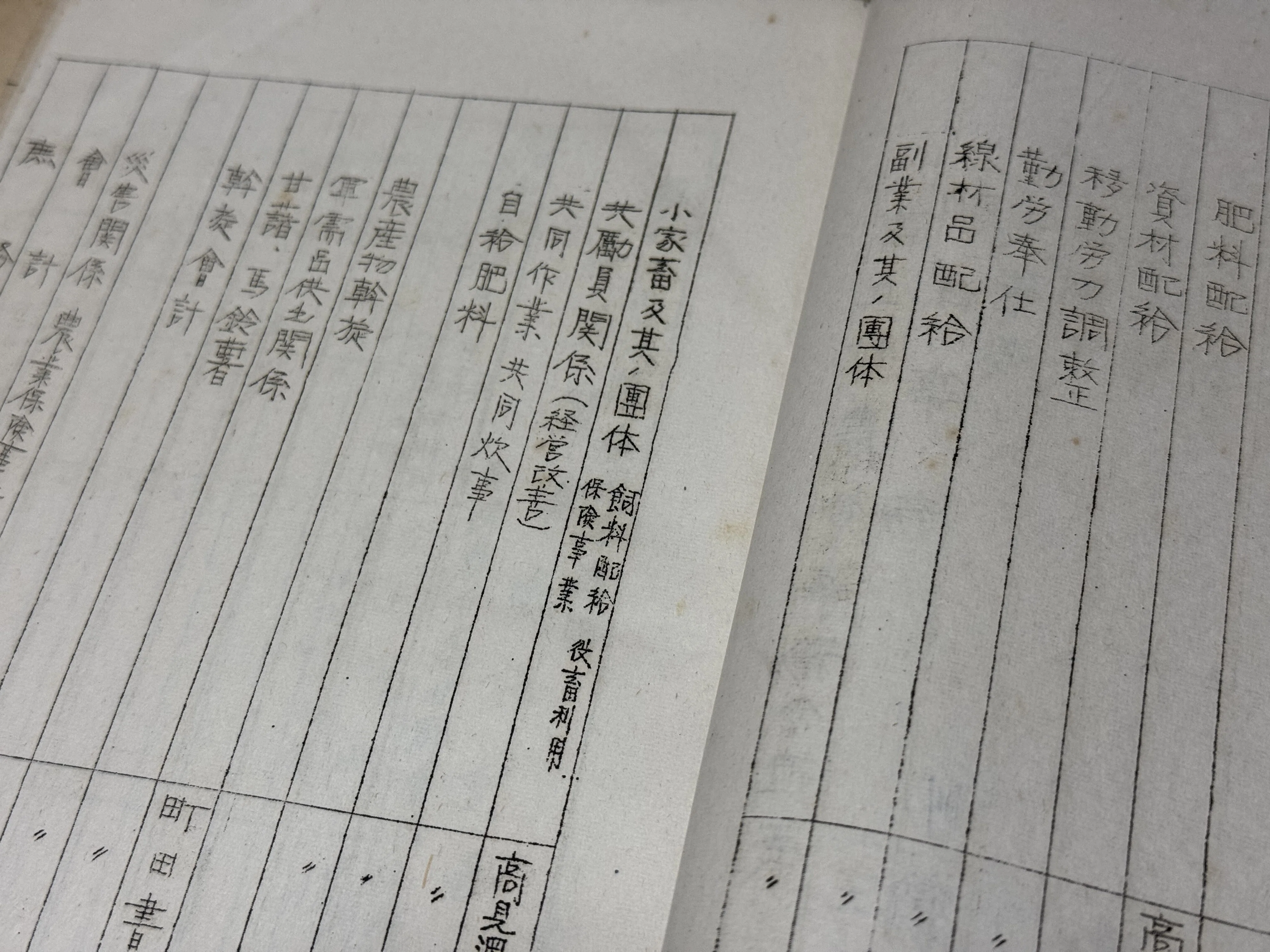 大平洋戦争下の1942年を長野県高丘村役場職員による書類綴りから見る