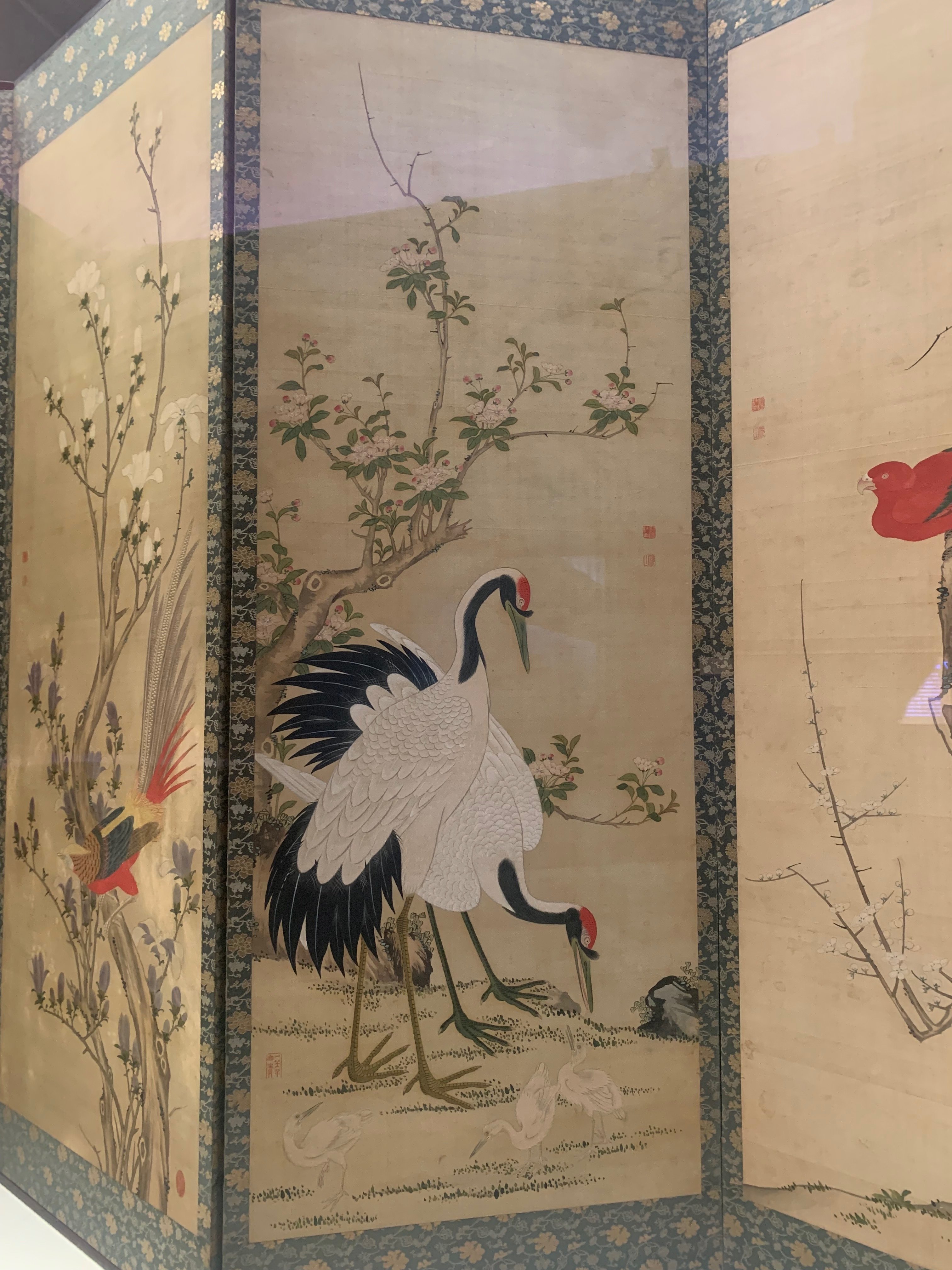Amazon.co.jp: 額絵 日本画 花鳥画 春飾り 桜に鶯 F4 緒方葉水