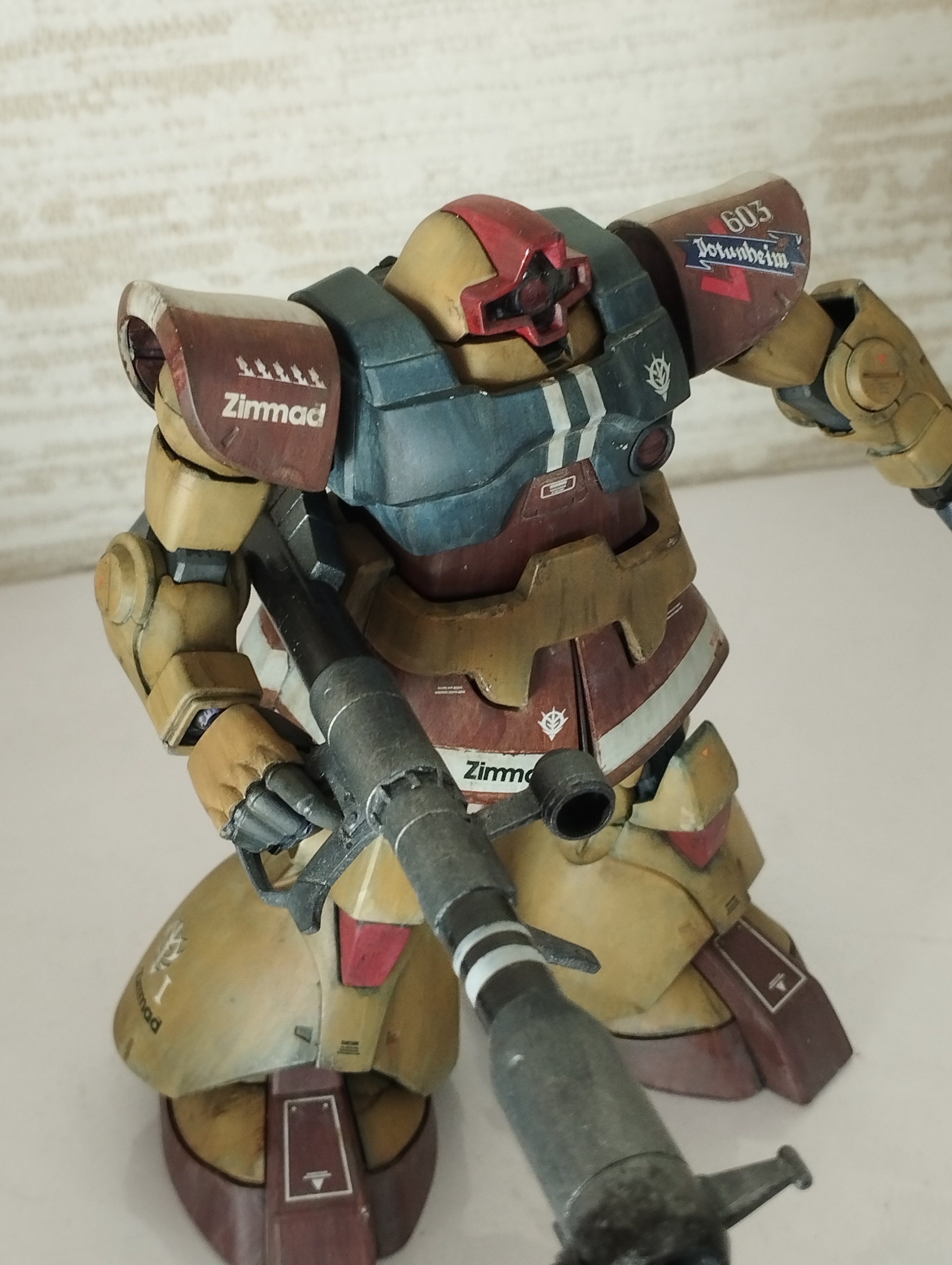 塗装済み改修完成品】HGUC HG 1/144 ドム デザートカラー