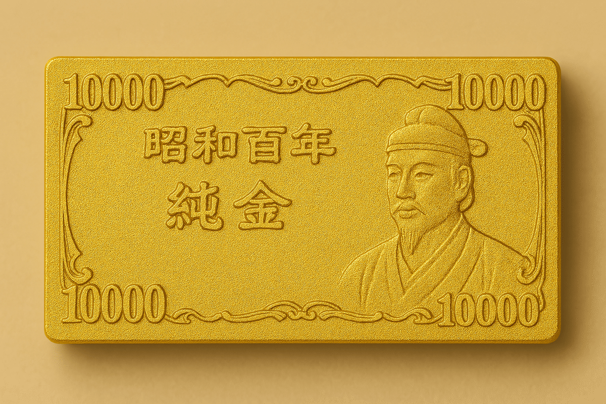 純金の昭和100年の記念品が誕生します。JUNGOLD｜株式会社RAINの