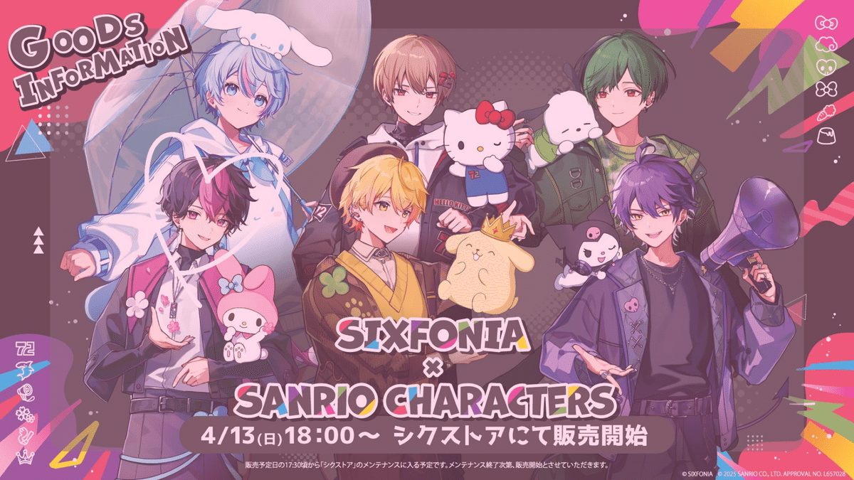 グッズ】Sanrio characters×SIXFONIA いろいろ語り隊｜桃愛