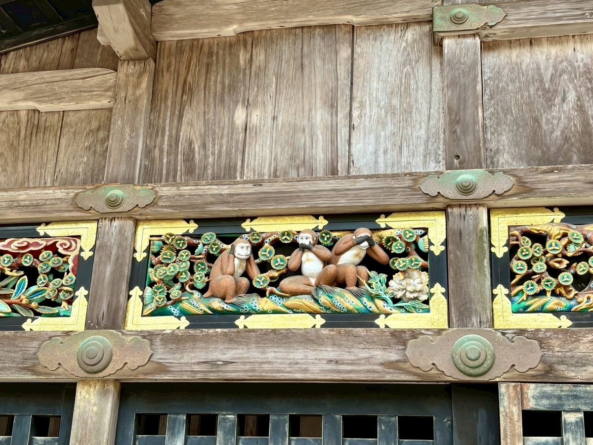 日光東照宮　神厩舎の額