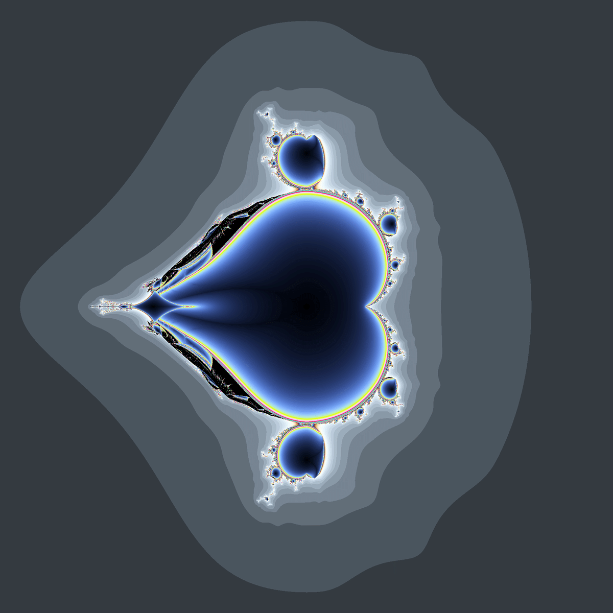 今週のフラクタル80 ((|x^3|-3xy^2+a,3x^2y-y^3+b))｜108Hassium