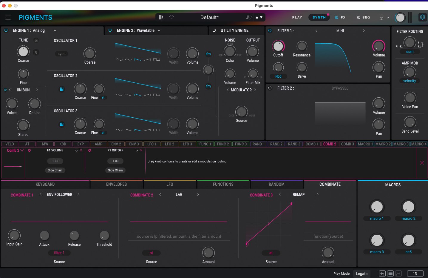 WS音源探訪] Pigments 6 設定メモ-01｜Windsynth workbook