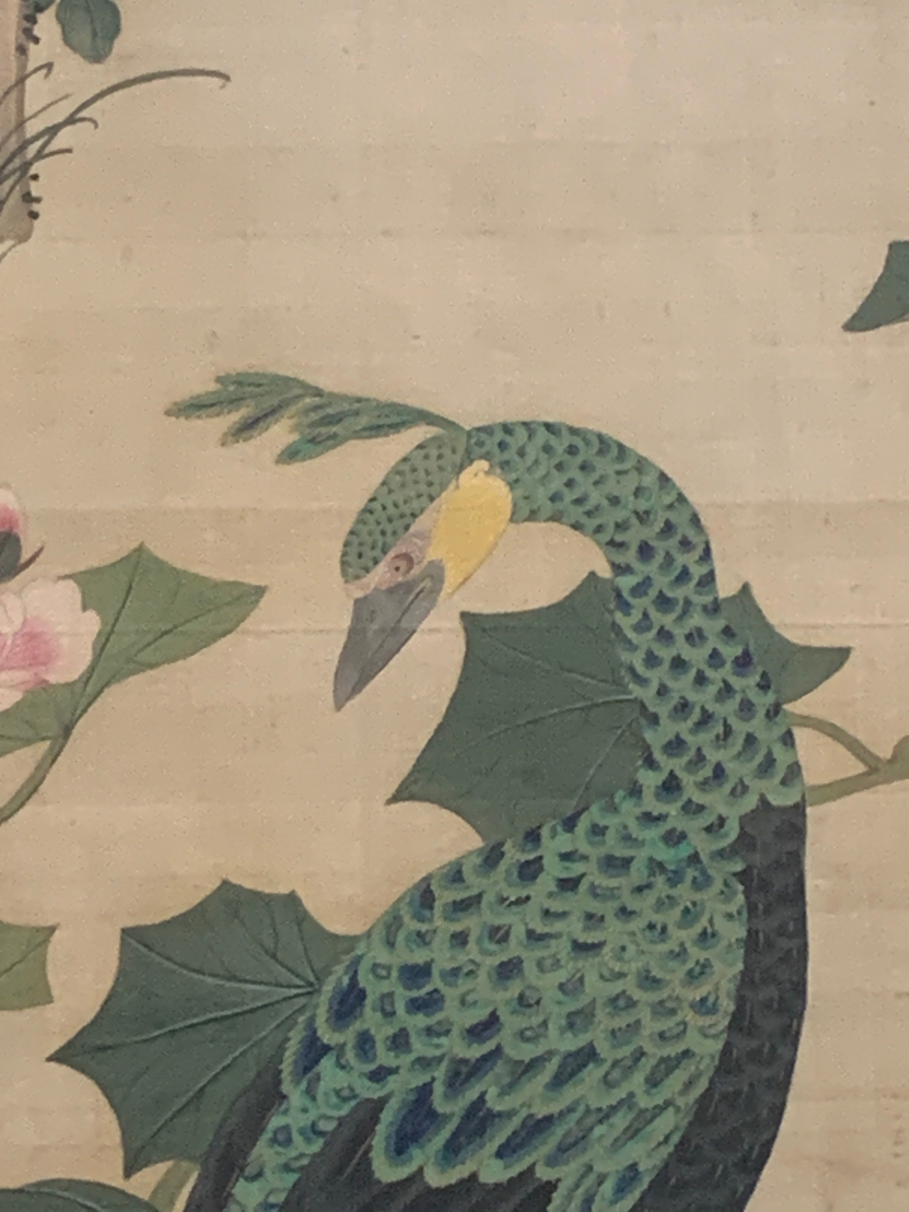 佚山黙隠《花鳥図屏風》②ベストショットの若冲、オフショットの