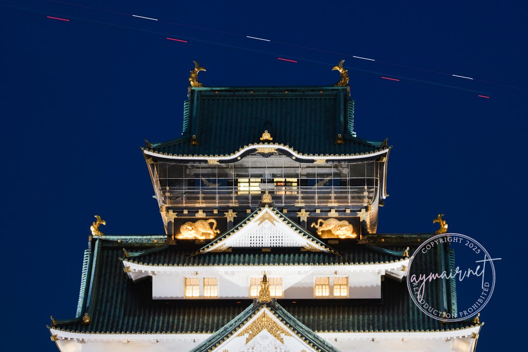 お城×ヒコーキ＝エモい春。大阪城の写真で富士フイルムメタバース