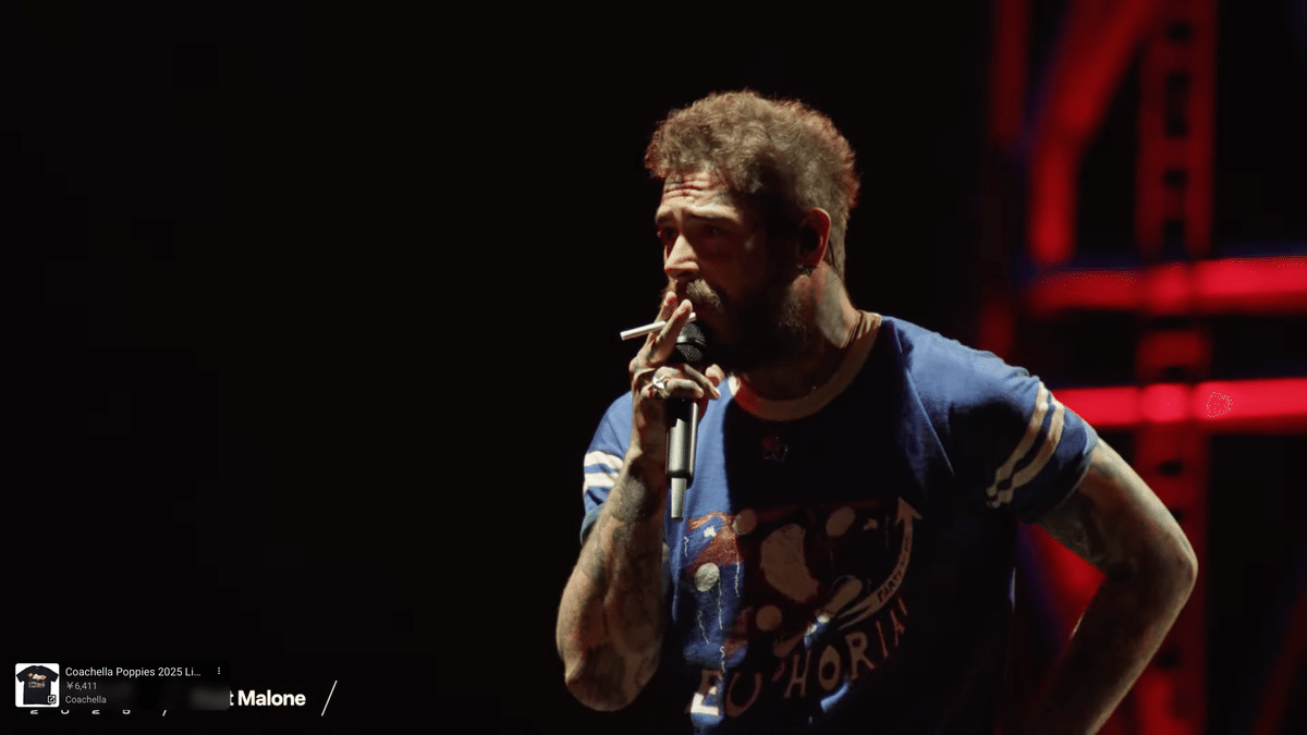 2025新入荷 コーチェラ Coachella 2025 カントリーが飾る最終日 PostMalone ミュージシャン