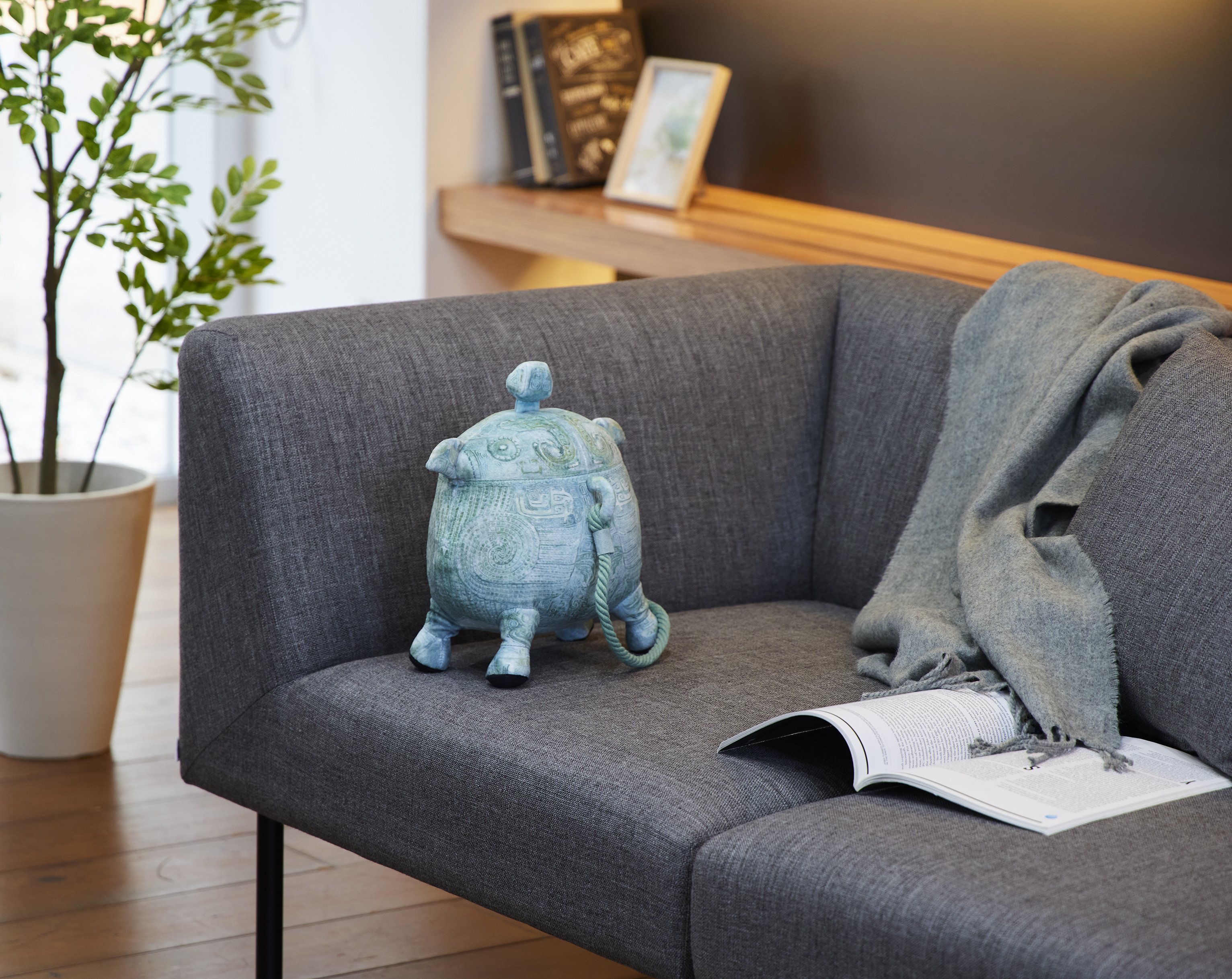 ころんとした姿が愛らしい。空間の香りづけも楽しめる「戈卣クッション