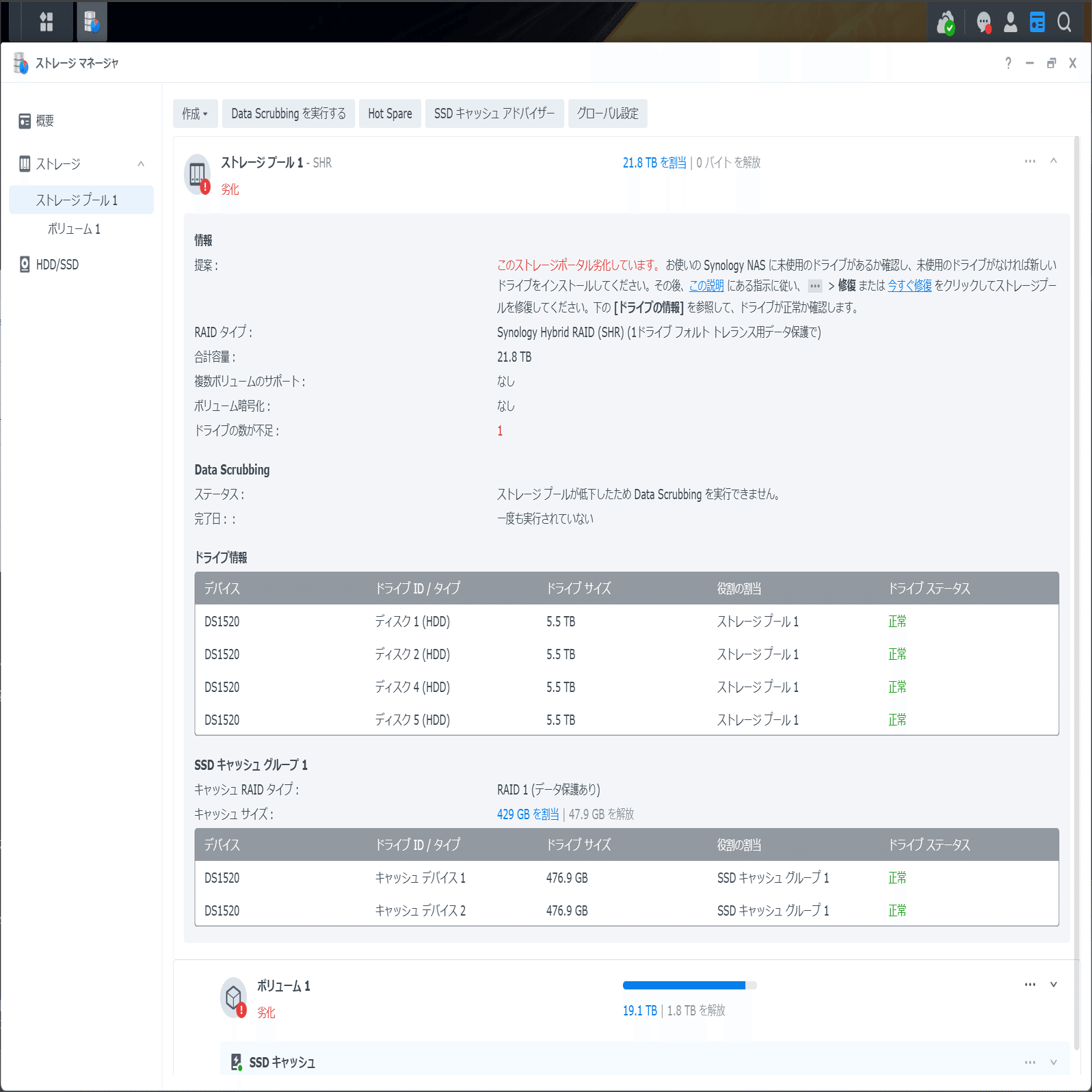 【5ベイNAS】Synology DS1522+【おまけ・微破損あり】 Synology、2.5GbE対応の5/8ベイNAS「DiskStation DS1525+/DS1825+