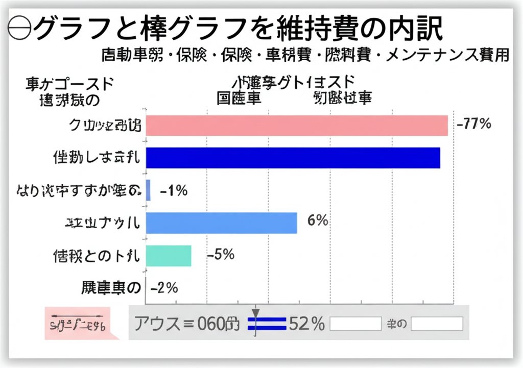 ルーテシアの年間維持費の内訳グラフ