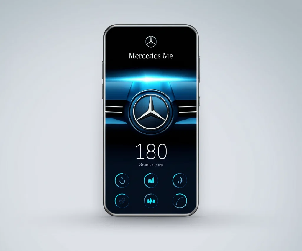 Mercedes meアプリの画面表示