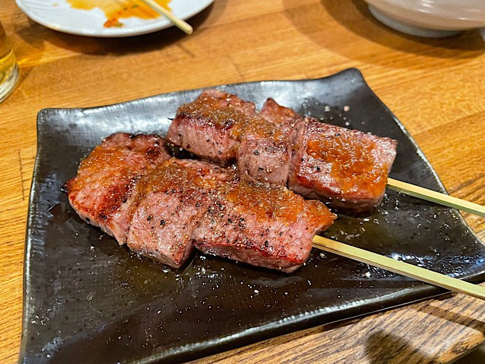 牛串と小皿 舜】大人の肉時間。牛串とホルモン刺しで語らう夜【松戸市