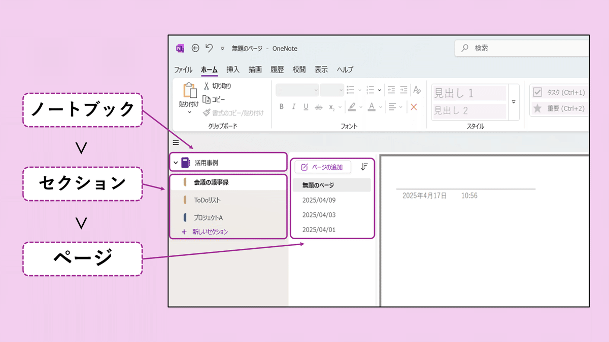 Microsoft OneNoteのテンプレートを使ってオリジナルノートを作成しよう！｜協立情報通信株式会社 教育チーム