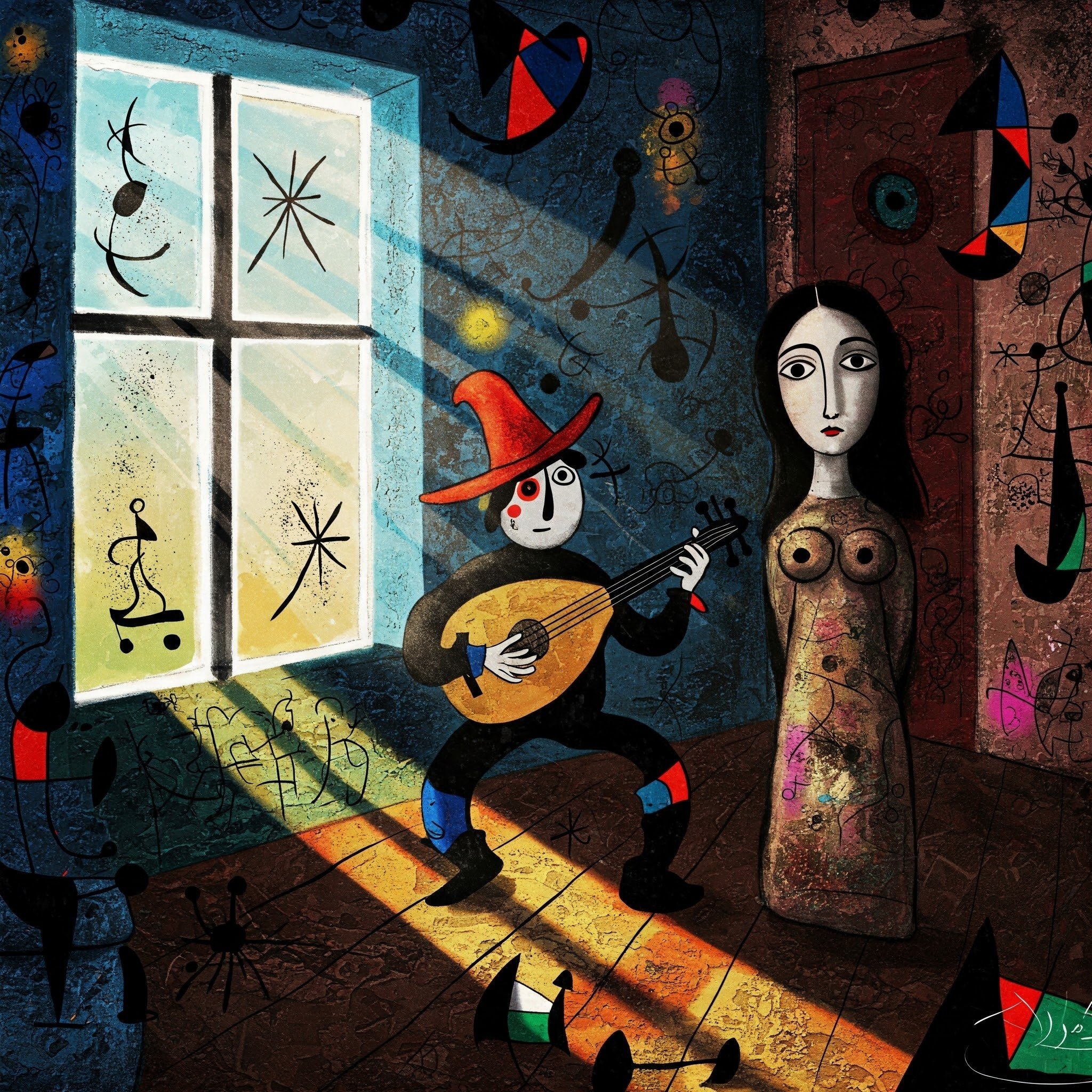 ミロ　リトグラフ 「窓の前の裸婦」　294／300 ミロ展 Joan Miro （東京都美術館）｜少佐のノオト