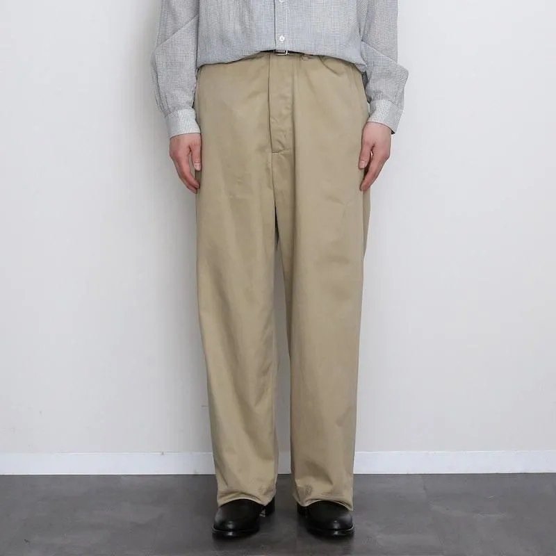 NICENESS GARVEY　M Niceness Garvey Officer Trousers | Black | Canoe Club