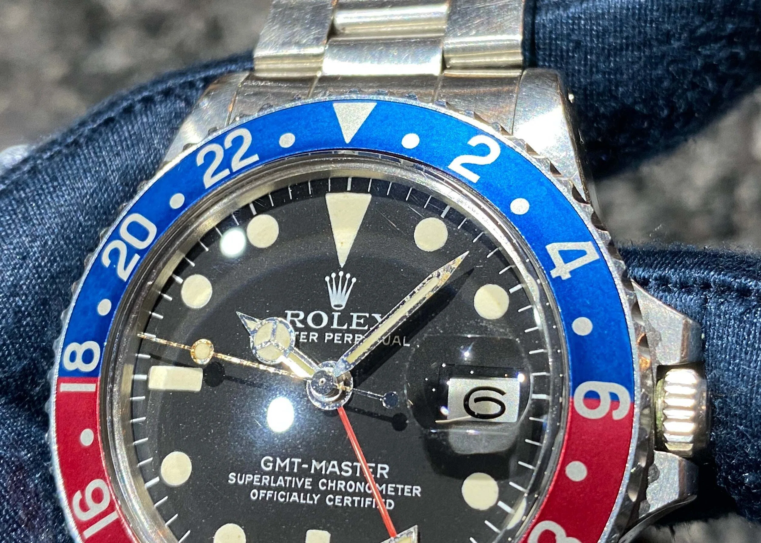 整合性◎ 絶妙エイジングインサートが魅力！GMTマスター1675 MK4 良