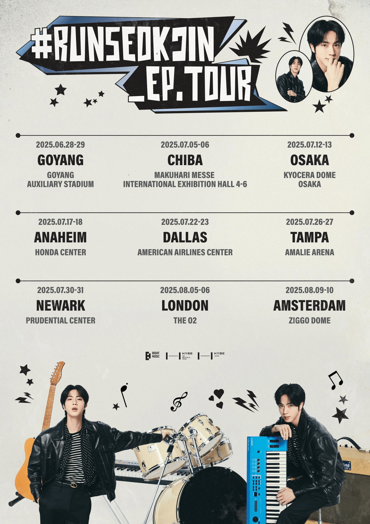 日本】BTS長男ジン君のソロワールドツアー決定！【降臨】｜音色