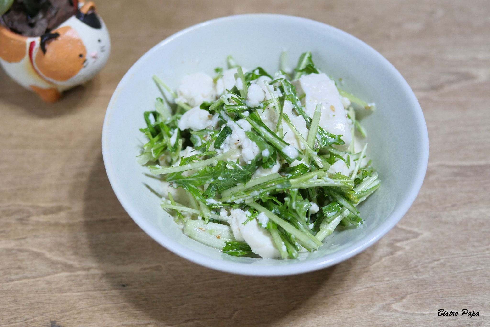 適当に作って、そこそこ美味しい「水菜豆腐サラダ」｜滝村雅晴