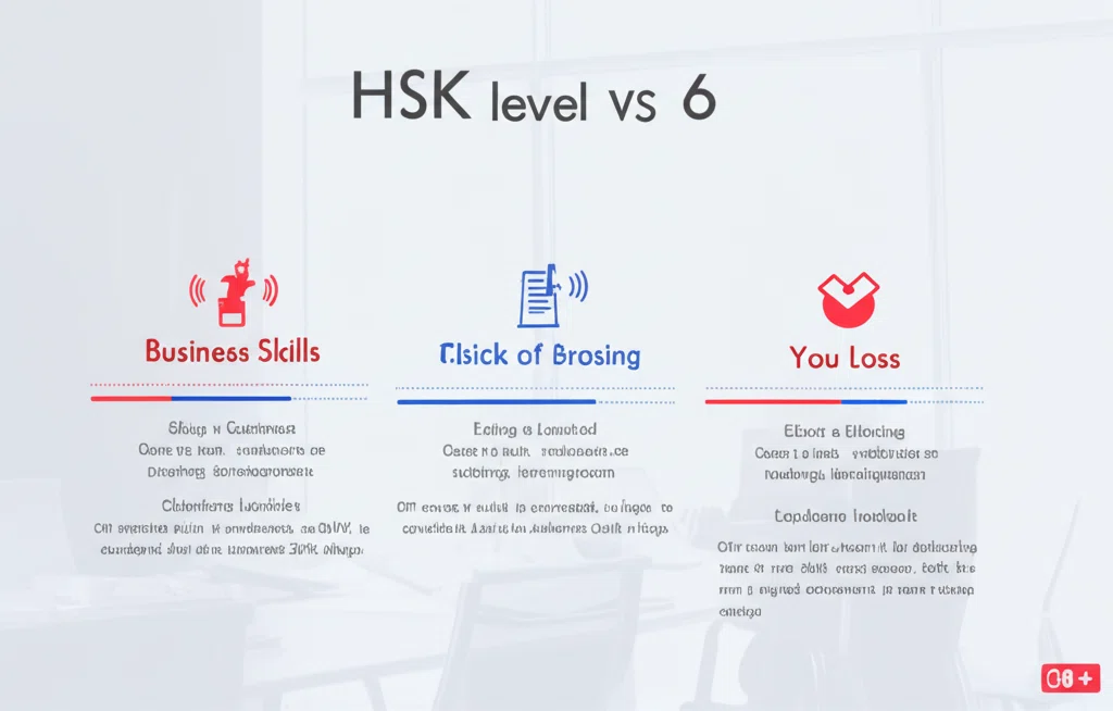 HSKレベル別のビジネススキル比較表