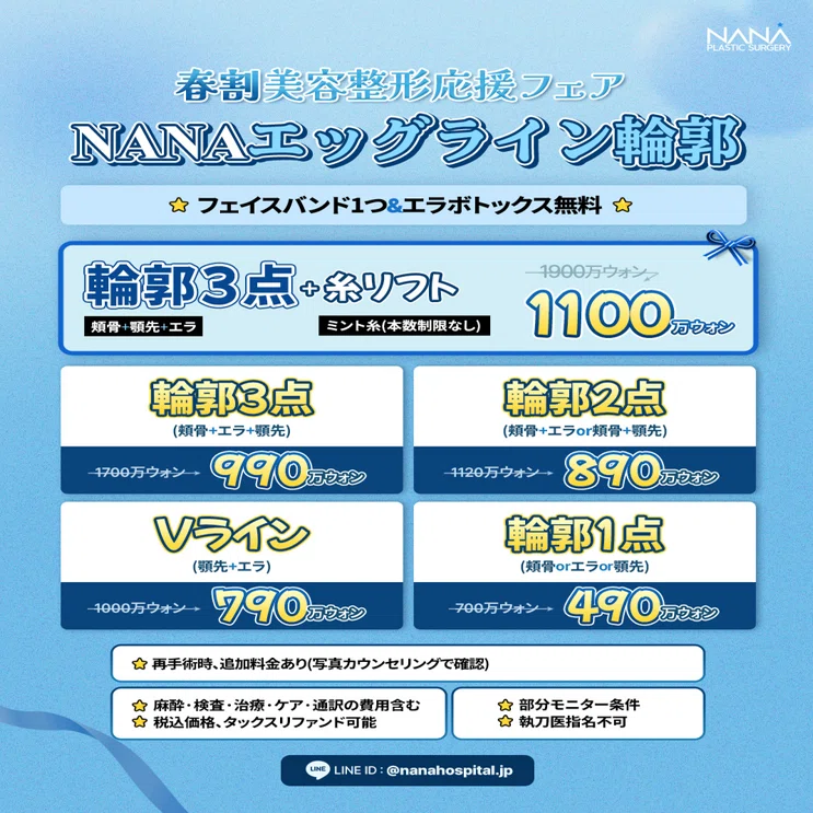 この春、もっと理想の自分に♡ NANA美容外科“春割”美容整形応援フェア