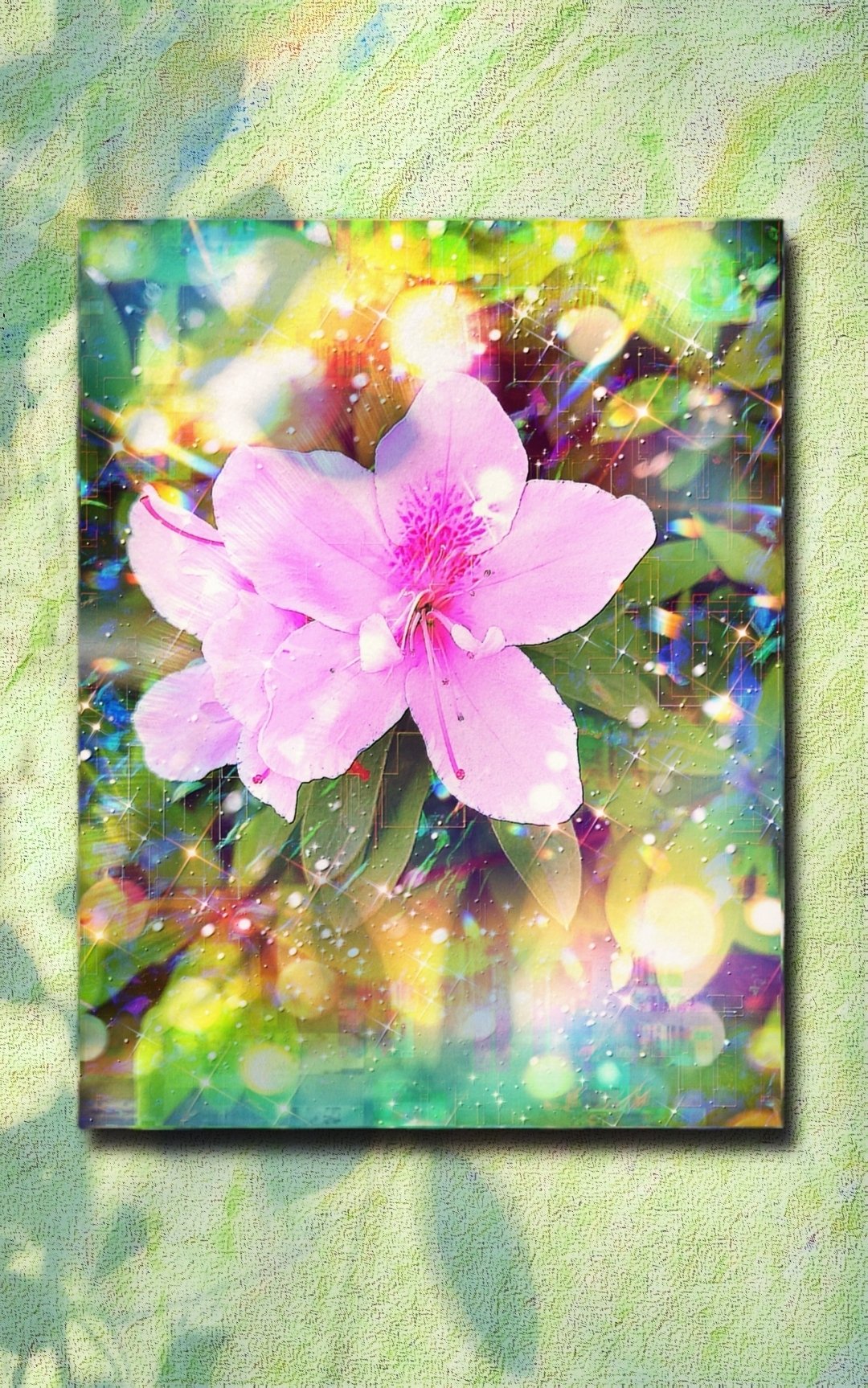 a-1893 癒しの花園 Garden of the light キャンバスアート - F6 a-1893 癒しの花園 Garden of the light キャンバスアート - F6