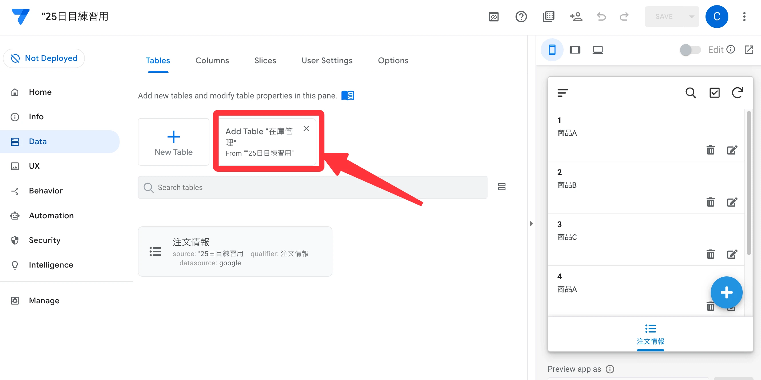 Appsheet AppSheet | Create a