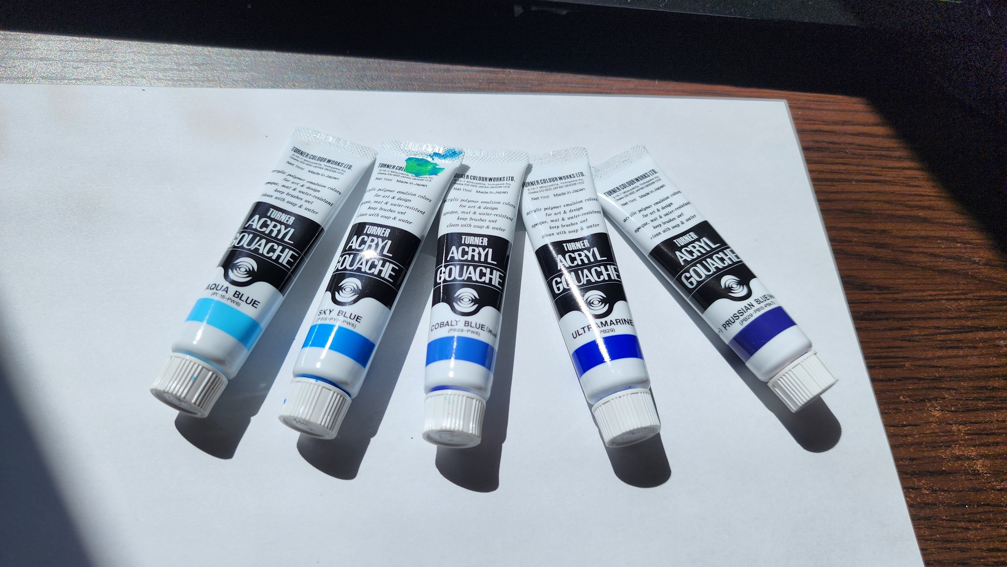 観察記モノのコト 03. 青（アクリルガッシュ）｜タケうみ