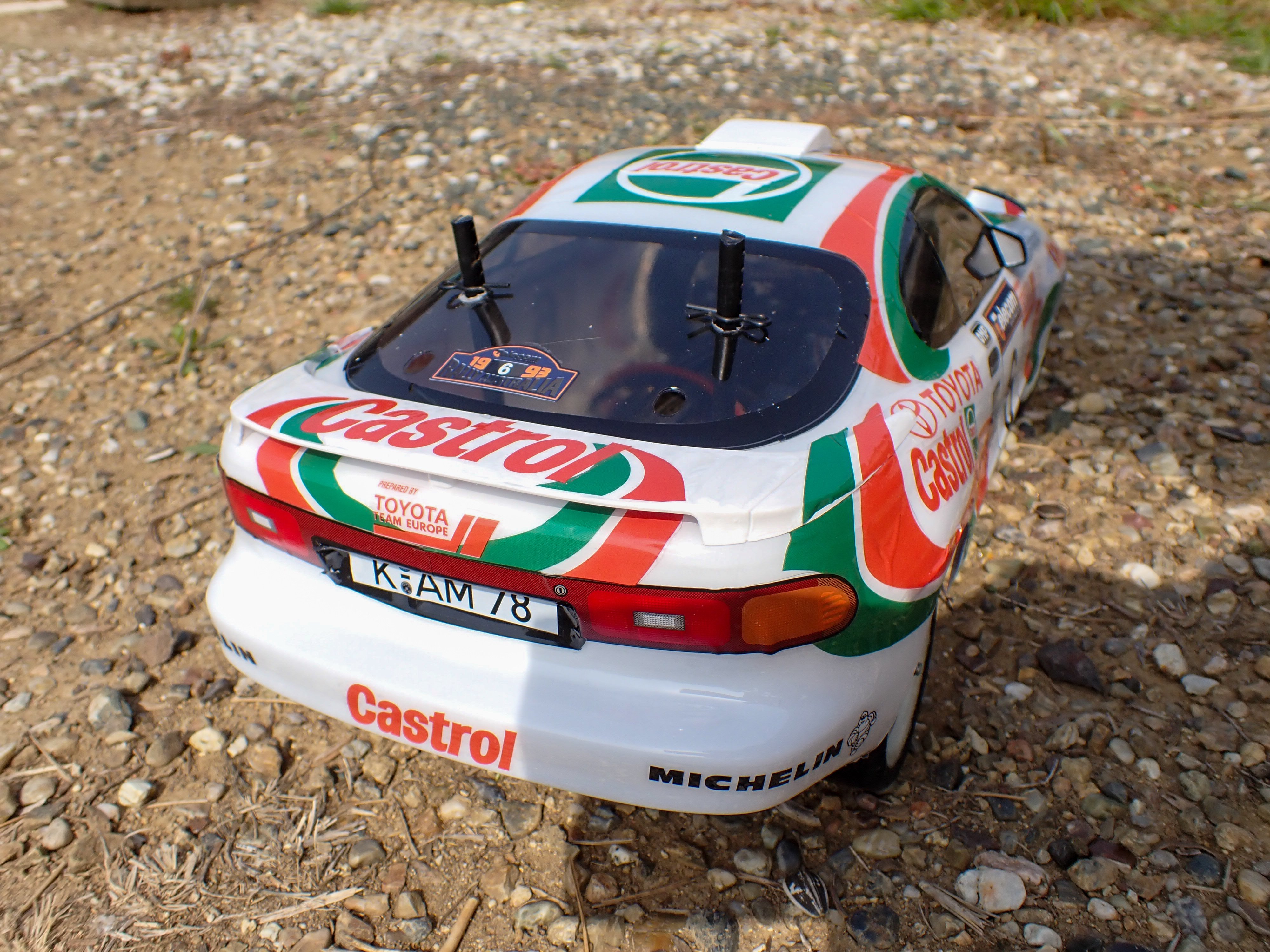 トヨタ カストロール セリカ ラジコン ボディ 1/10 ラリー タミヤ 1/24