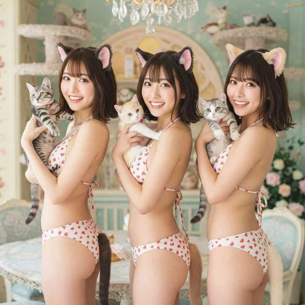 AI画像生成（Gemini)猫 グラビア グラビアアイ …