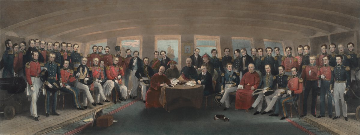 The Signing of the Treaty of NankingPainted by Captain John Platt