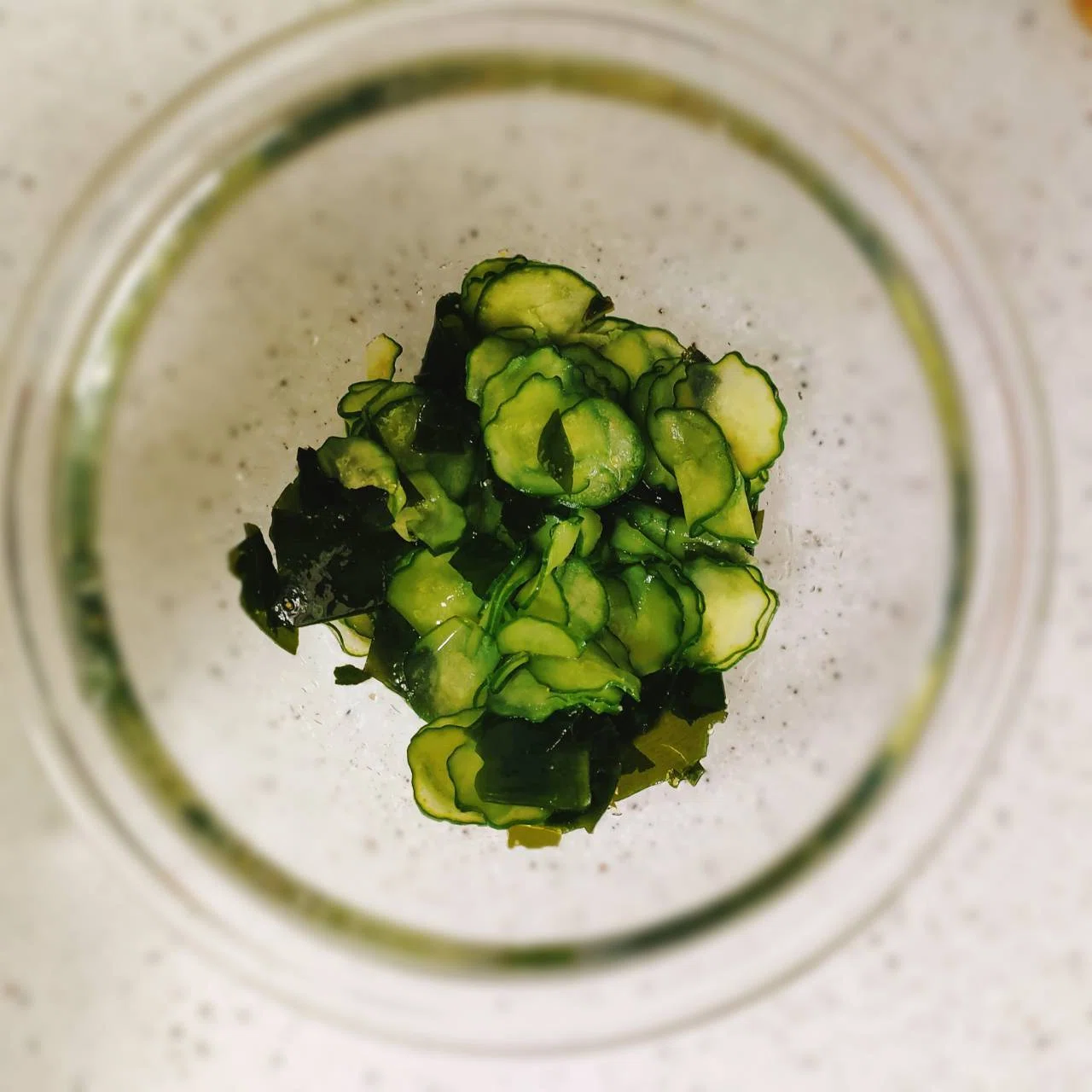 Japanese Side Dish Guide06】Cucumber and Wakame Sunomono Recipe