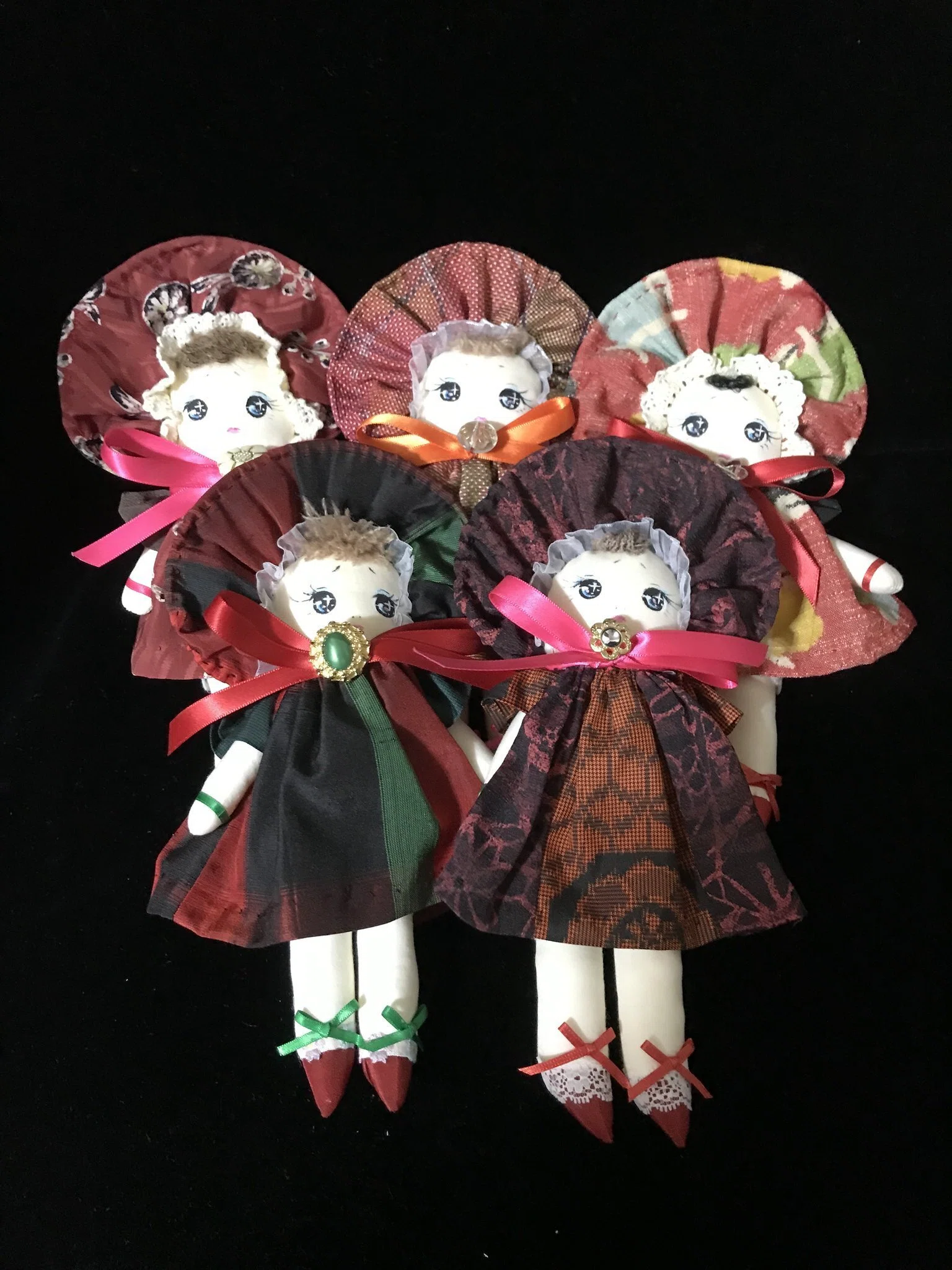 手作り文化人形 文化人形｜fig（花福） 文化人形＊29＊おかっぱさん＊正絹＊