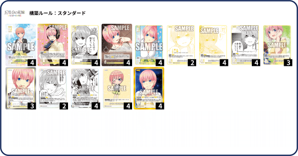 五等分の花嫁カードゲーム～いつもどこでも～デッキ紹介【一花