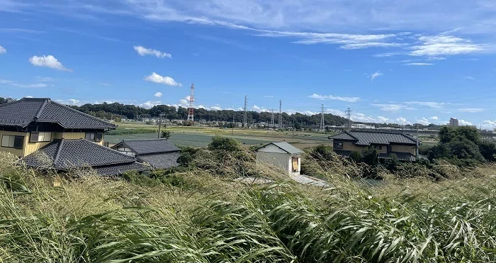 矢切の渡しから矢切駅まで歩く
