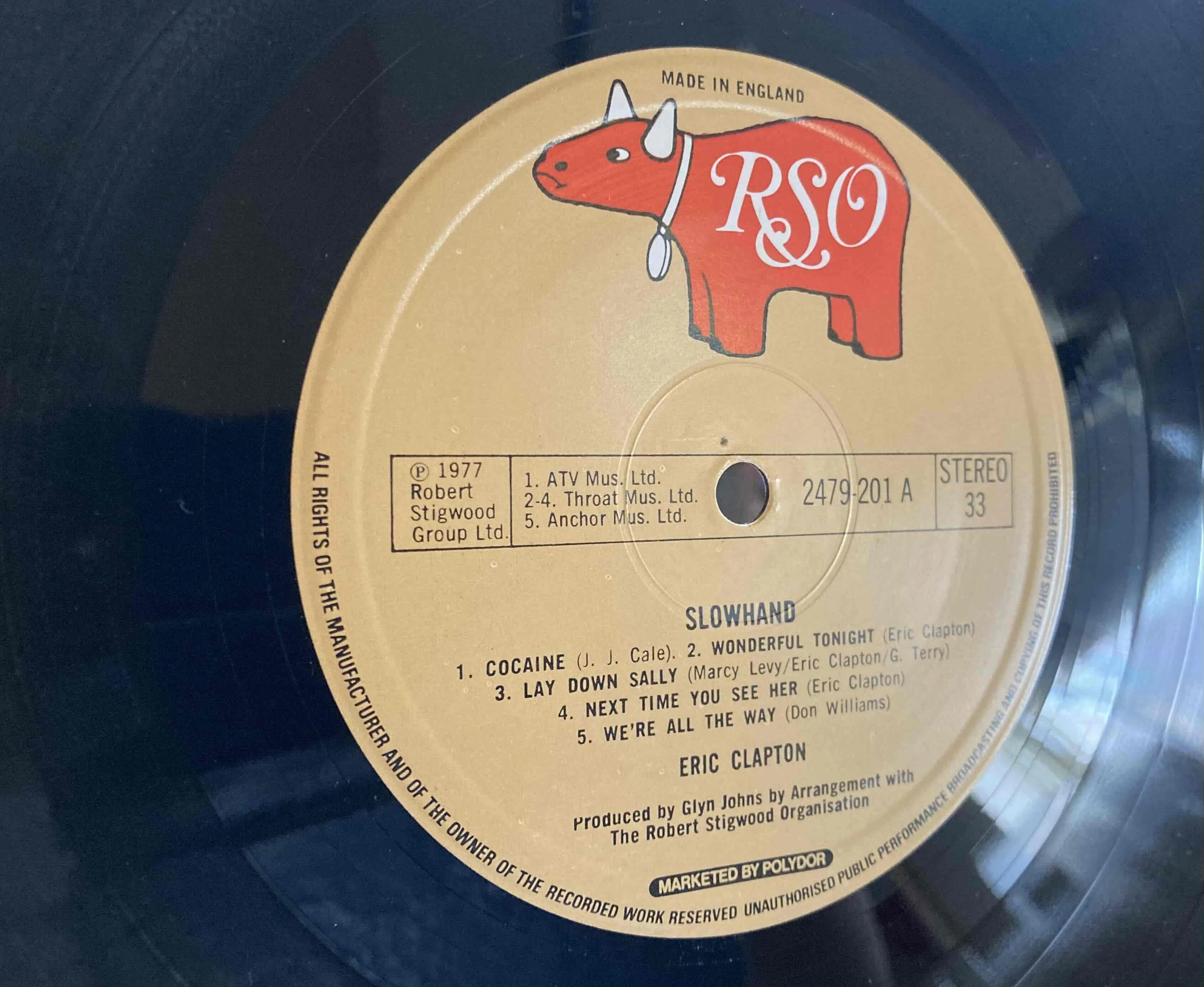 Eric Clapton [ Slow Hand] RSO-2479-201｜naruru's Record